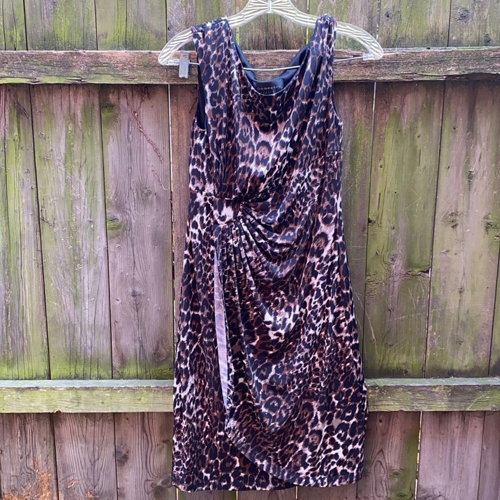 Connected Apparel animal print dress sz. 8